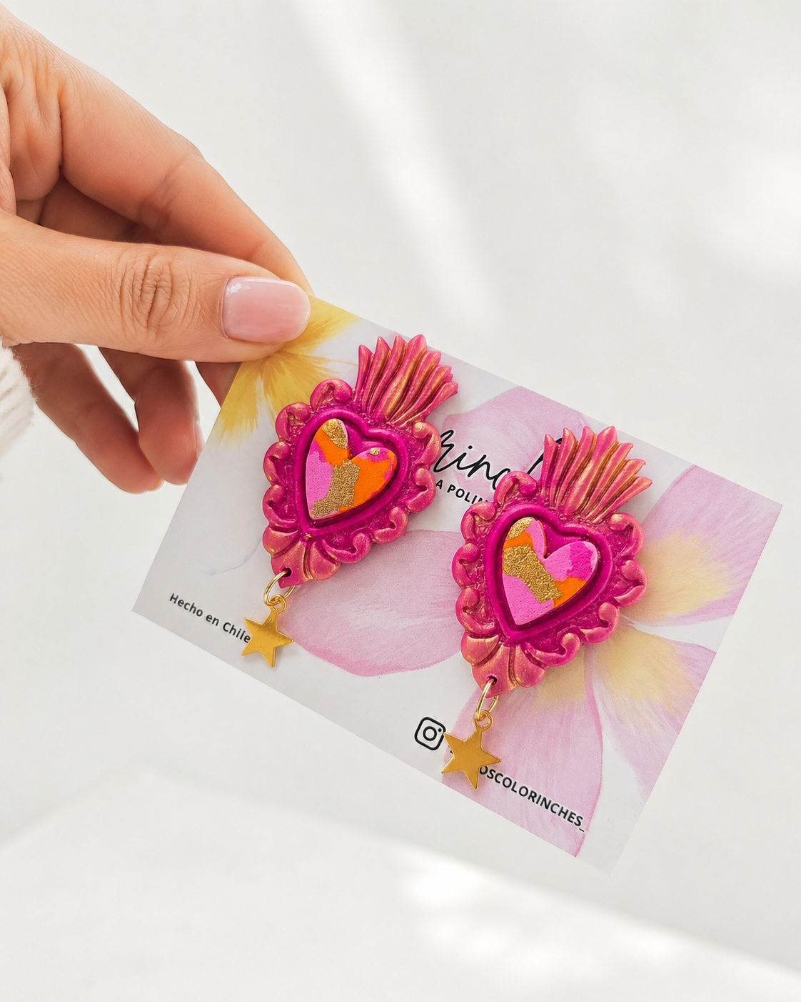 Aro detende fucsia/naranja