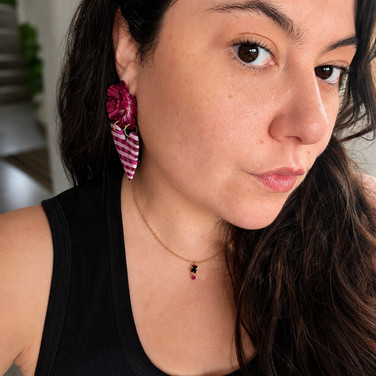 Milagrito clavel cuadrillé