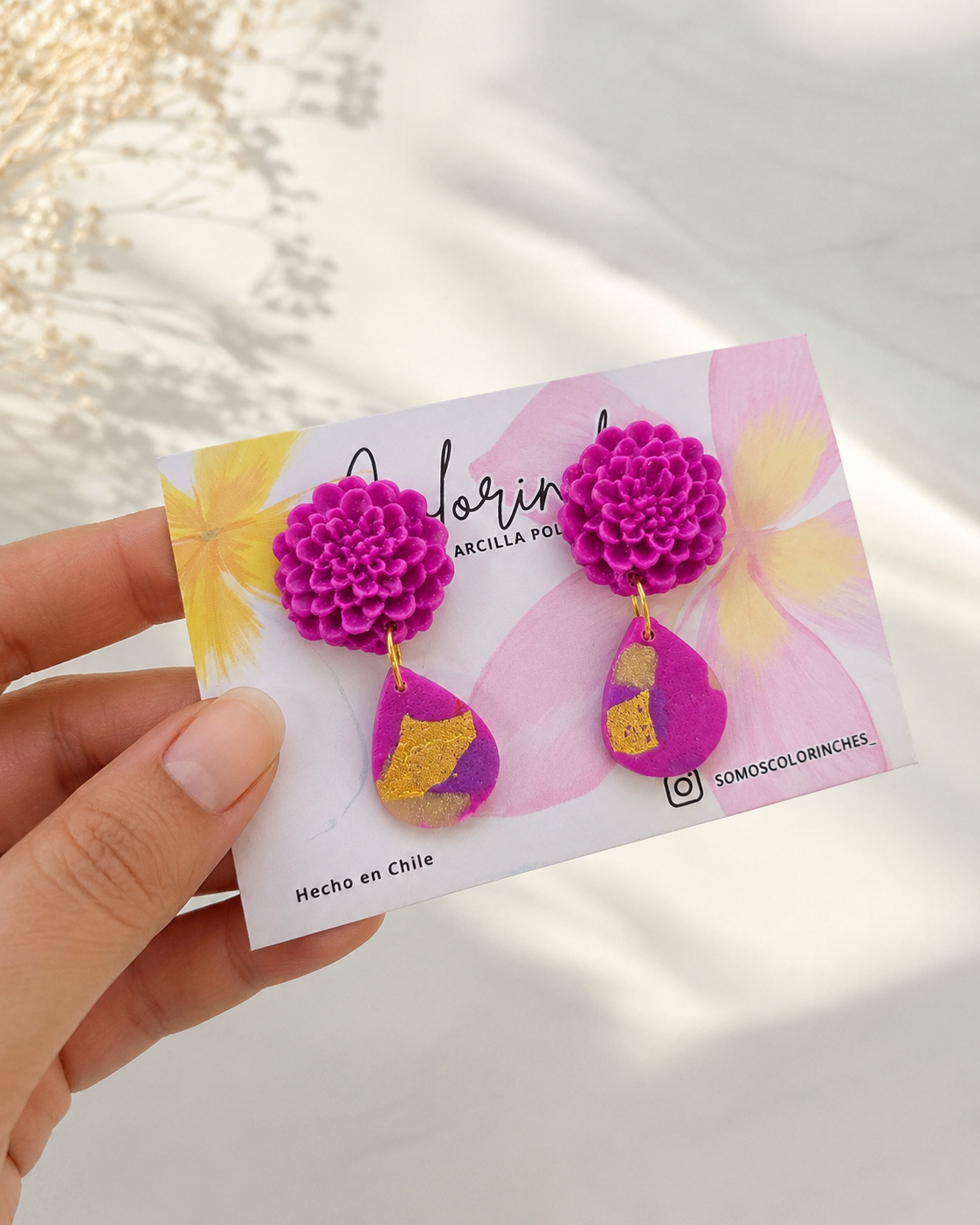Aro peonia fucsia/purpura