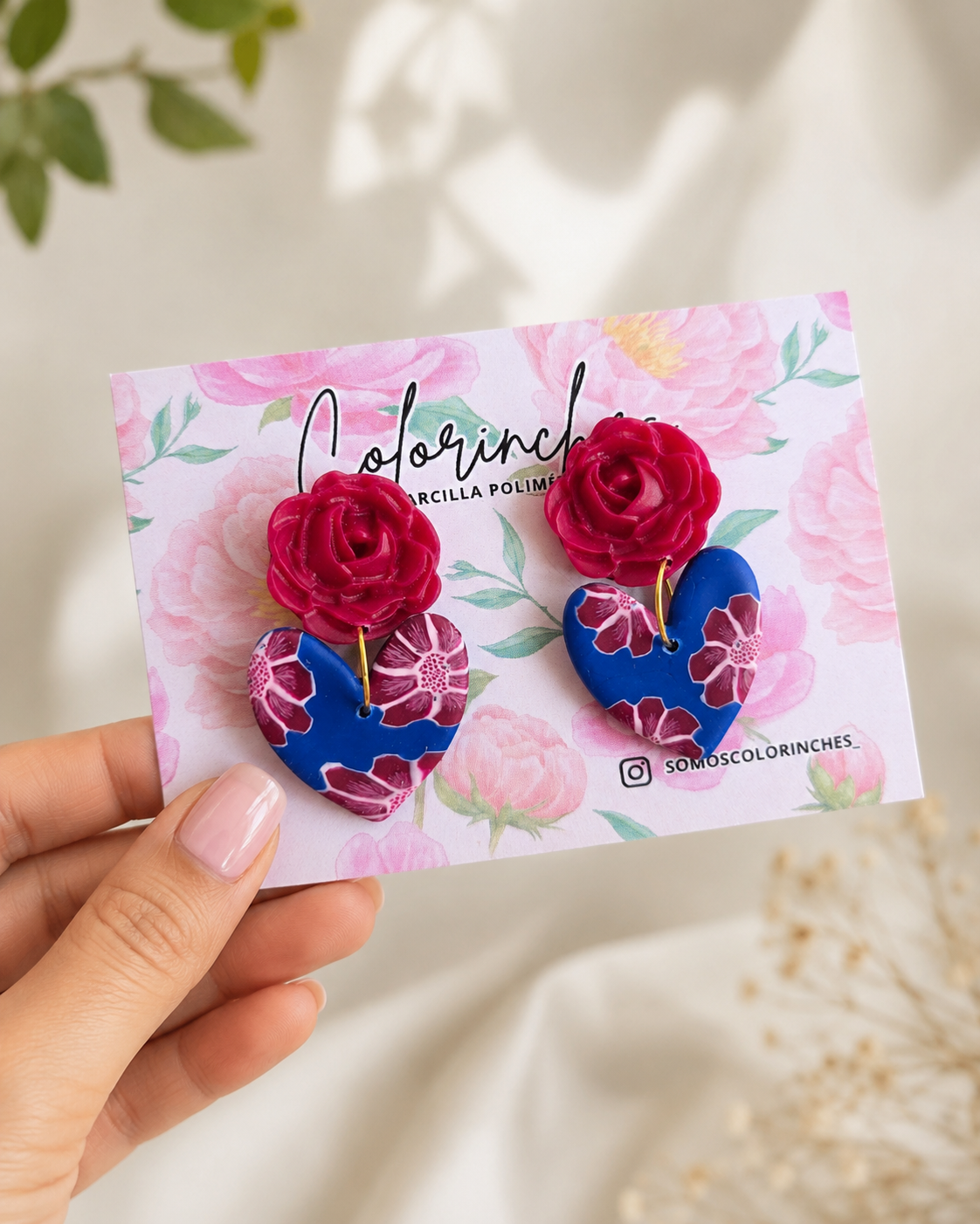 Aro Milagrito rosa azul