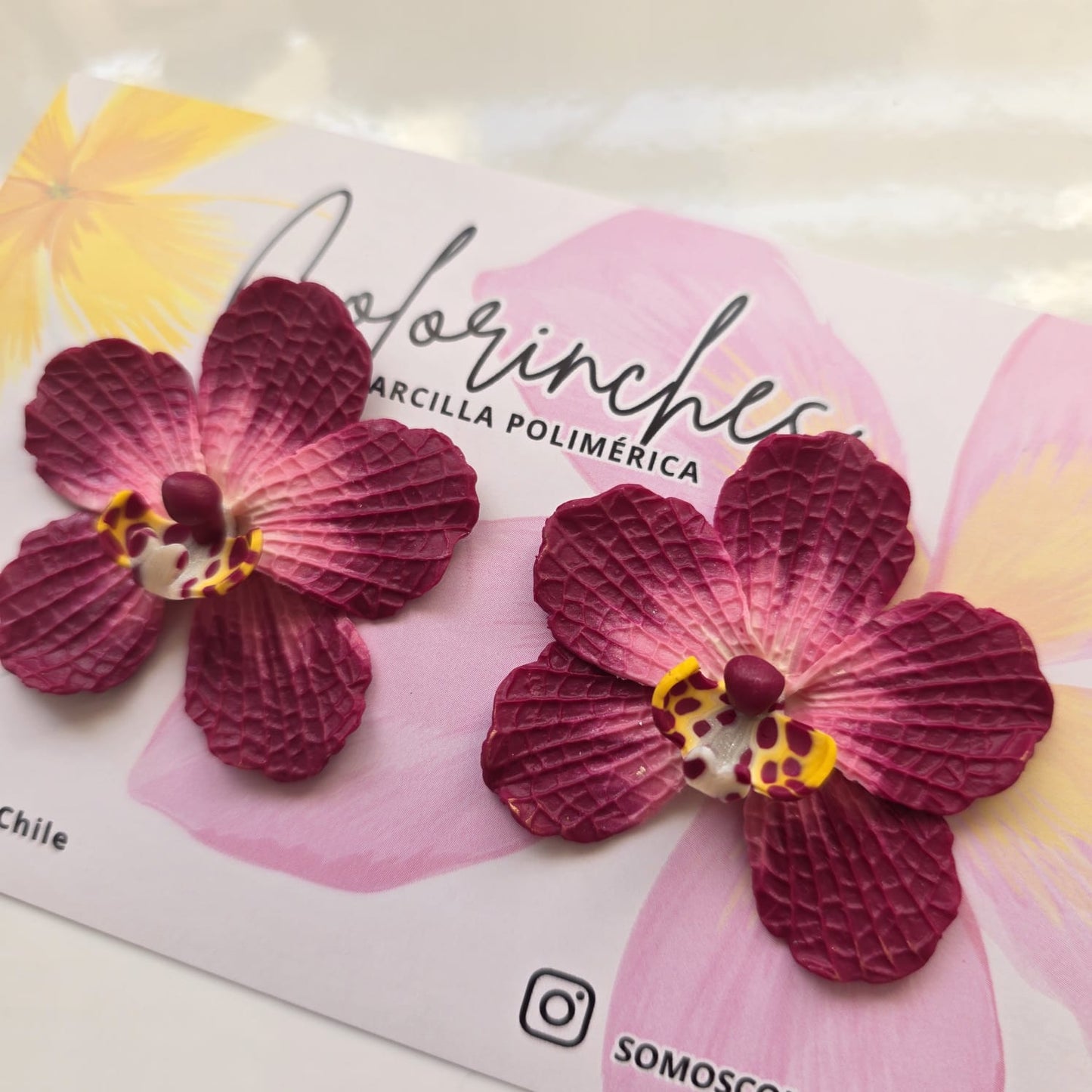 Orquídea burdeo