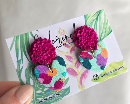 Aros milagrito peonia full colors