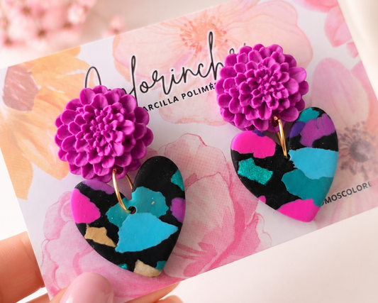 Aros peonia magenta black